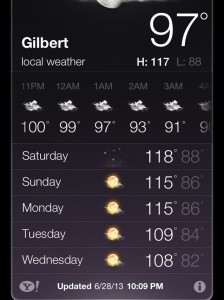 hot temps